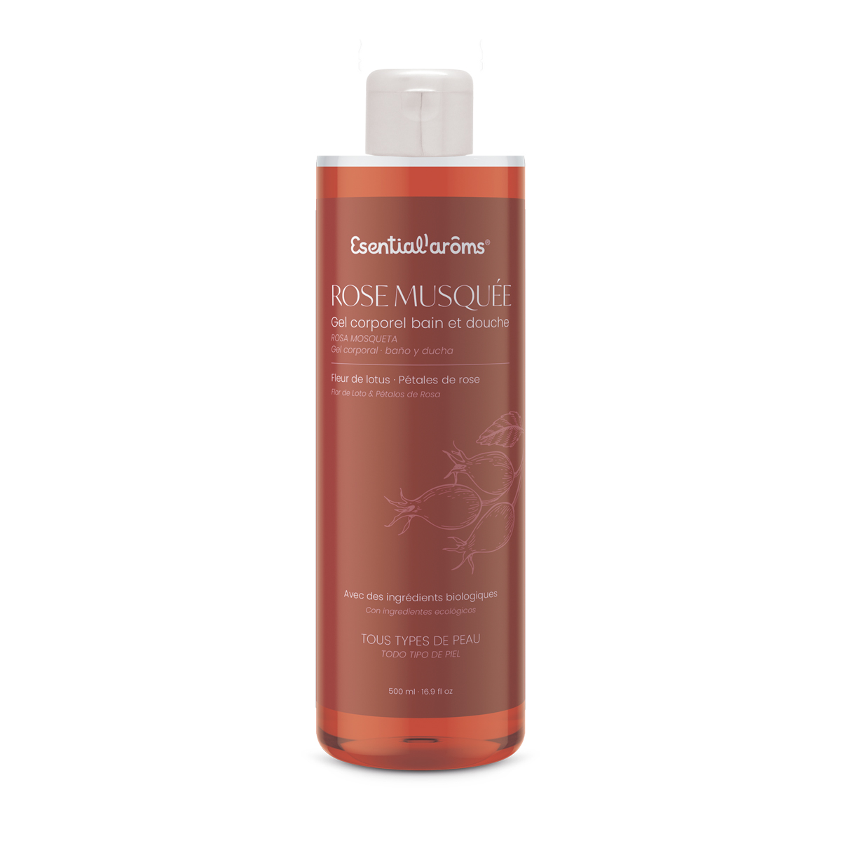 Gel corporal rosa mosqueta