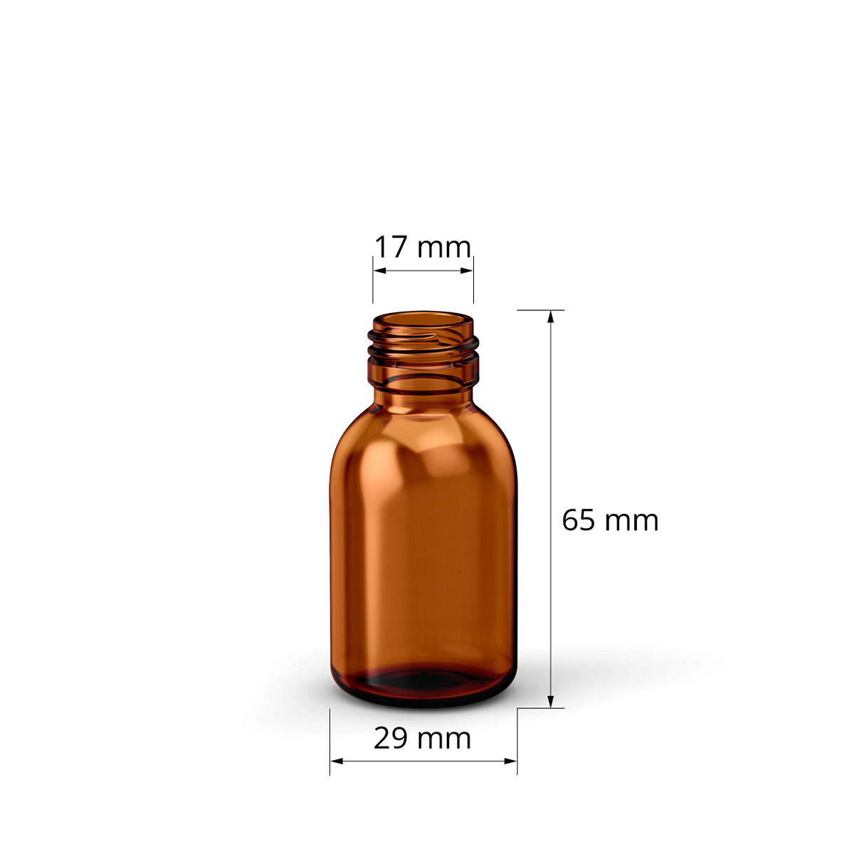 FRASCO DE BOCA ESTRECHA CON CUENTAGOTAS CON PRECINTO 15 ml